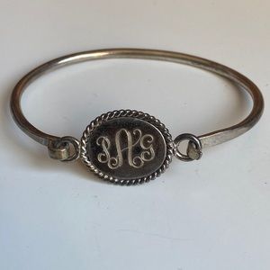 Sterling silver 925 monogram bracelet